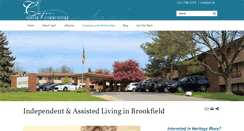 Desktop Screenshot of heritageplacebrookfield.com