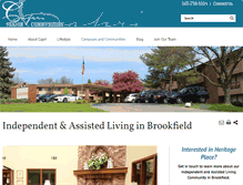 Tablet Screenshot of heritageplacebrookfield.com